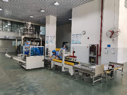 機(jī)器人碼垛現(xiàn)場(chǎng)