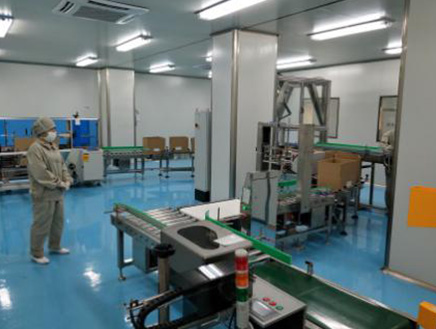 裝箱機(jī)包裝流水線客戶現(xiàn)場(chǎng)